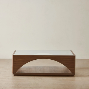 Solid Wood Extendable Convertible <b>Coffee</b> <b>Table</b> with Glass Top Home Furniture Living Room Office - Product Image 1