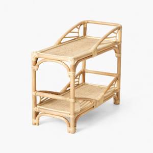 Table à langer en rotin naturel pour poupées, jouet d'imitation, meubles modernes pour maison de poupée - Product Image 3