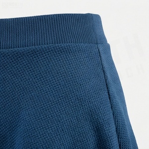 Women A-Line Mini <b>Skirt</b> Solid Color Knitted <b>Elastic</b> <b>Waist</b> Soft Spandex Polyester Fabric All Seasons Wear - Product Image 5