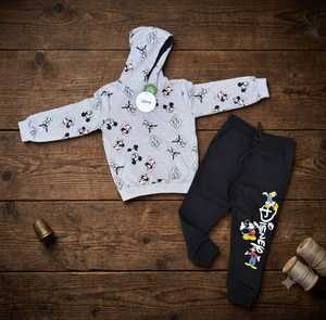 เสื้อสเวตเตอร์เด็กมีฮู้ดผ้าฝ้ายพิมพ์ลายแขนยาวชุดลำลองสำหรับฤดูหนาว - Product Image 6