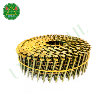 Clavo de acero recubierto de vinilo United Nail de grado industrial de 1-3/4" x 0.092 con vástago de tornillo/aro para uso en pistola de clavos a gas - Product Image 2