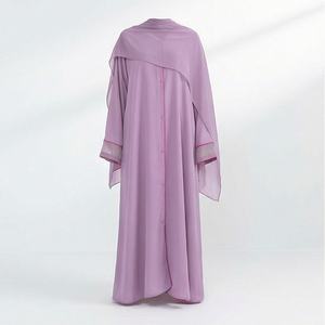 Abaya de Talla Grande, Informal, de Manga Larga, Color Personalizado, Ropa Islámica, Hiyab para Mujer, Estampado, OEM, Moda Modesta, Oferta al por Mayor - Product Image 1