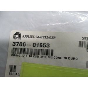 20 AMAT 3700-01653 Oring ID 1.10 CSD .210 Silicona - Equipo y Piezas de Semiconductores de Confianza de Marca Global - Product Image 1