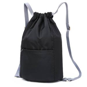 Custom Printed logo Gym Sack Basketball Marathon Travel Polyester Draw String Bag Foldable Sports Shoe Nylon <b>Drawstring</b> <b>Backpack</b> - Product Image 3