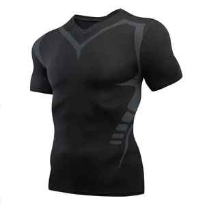 Camisetas de Protección Solar Ecológicas de Spandex/Nylon al por Mayor, de Secado Rápido, Manga Corta, para Surf - Product Image 3