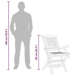 ชุดเก้าอี้พับไม้สักแท้ 6 ตัว ชุดเก้าอี้ไม้สักมาตรฐาน - Product Image 6