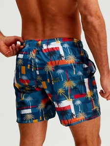กางเกงขาสั้นแฟชั่นฤดูร้อนสำหรับผู้ชาย ทรงหลวม สวมใส่สบาย ผ้าฝ้าย/โพลีเอสเตอร์ เอวยางยืด ระบายอากาศได้ดี สไตล์สตรีทแวร์ กางเกงชายหาด - Product Image 2