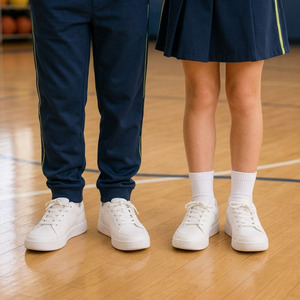 Ensemble d'uniformes scolaires confortables en polycoton, fournisseur d'uniformes personnalisés pour élèves du primaire - Product Image 4