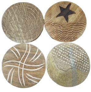 Coasters 2025 New Design Wooden Coasters Small <b>Mini</b> Coaster High Quality Available at Whole <b>Sale</b> Price - Product Image 1