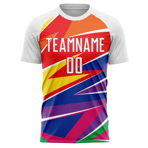 Maillot de football à manches courtes pour entraînement, 100 % polyester, taille adulte, pour vêtements de sport, service OEM - Product Image 1