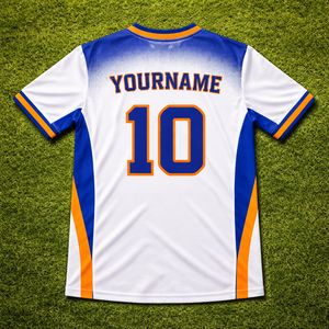 ผู้ผลิตเสื้อฟุตบอลแบบ OEM ตามสั่ง เนื้อผ้าโพลีเอสเตอร์ 100% แห้งเร็ว ระบายอากาศได้ดี ปักลายตามสั่ง ป้องกันรังสียูวี พิมพ์ลายสำหรับนักเตะ - Product Image 2