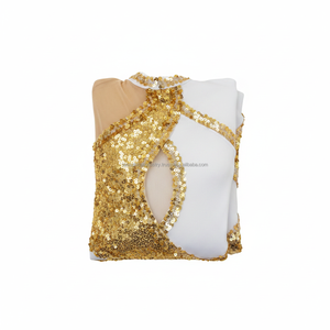 Uniforme de Majorette Blanco con Lentejuelas, Personalizado, OEM, Venta al Por Mayor - Product Image 6
