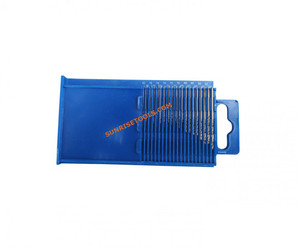 SUNTOOLS/STIPL 259A Iron Rotary <b>Drill</b> <b>Bits</b> Set Twisted 0.30mm-1.50mm for Jewelry Making Blue <b>Case</b> 25pcs - Product Image 2