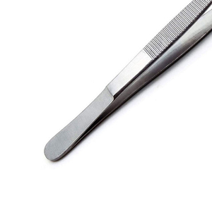 Pinzas Dentales de Acero Inoxidable de Alta Calidad para Aplicación de Algodón, Punta Recta Dentada, Reutilizables, Manuales - Product Image 5