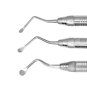 Juego de 3 Curetas Dentales Dentadas de Acero Inoxidable Alemán Lucas, Herramientas Manuales de Desbridamiento Quirúrgico Dental, Aprobadas por CE por Dentavex - Product Image 5