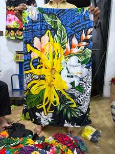 Imprimé floral Îles d'Asie-Pacifique Personnalisé Léger Respirant Polyester Traditionnel Adultes Sans Manches Longs - Product Image 3