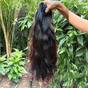ผมต่อทำจากผมมนุษย์ขนมิงค์แท้ที่ยังไม่ผ่านกระบวนการผมดิบแบบ Remy ชาวอินเดีย - Product Image 5