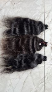 Extensiones de Cabello Remy del Sur de la India de Primera Calidad, Estilo Ondulado Natural, Suaves y Gruesas, Cabello Humano 100% Virgen - Product Image 3