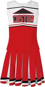 ชุดยูนิฟอร์มเชียร์ลีดเดอร์สำหรับทีมกีฬาหญิง พิมพ์ลายแบบซับลิเมชั่น คุณภาพสูง ราคาโรงงาน สวมใส่สบาย - Product Image 2