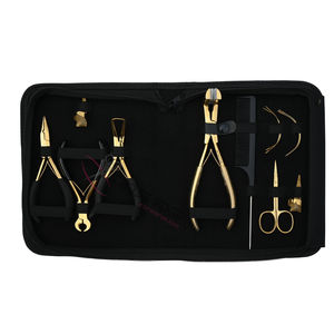 Kit de Herramientas para Extensiones de Cabello: Alicates para Microperlas, Alicates para Extensiones de Cinta, Cortador de Queratina, Peine de Cola, Tijeras de Dedo para Separar Cabello - Product Image 1