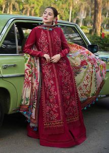 Traditional Light Blue Floral Embroidered <b>Kaftan</b> For Women India Pakistan Style Casual Wear Loose Fit Floor Length Winter <b>Dress</b> - Product Image 4