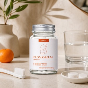 [FROM OREUM] Pasta de Dientes Sólida para Hoteles, Sabor Mandarina de Jeju, 60 Tabletas para Baños de Huéspedes - Product Image 2
