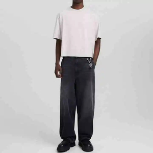 Camisetas Cuadradas Personalizadas para Hombre, Impresión de Logotipo Personalizado, 100% Algodón Orgánico Tejido de Alta Calidad - Product Image 3