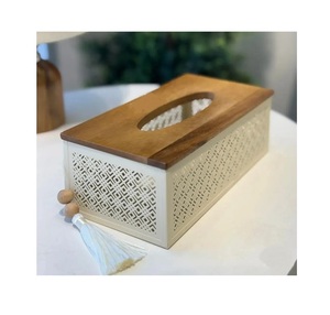 Table Top Stainless Steel Napkin Holder Exclusive Quality Silver <b>Color</b> <b>Tissue</b> <b>Paper</b> Holder For Wholesale Supplier - Product Image 3