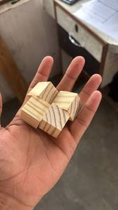 Blocs carrés en bois de pin de 1 pouce, cubes en bois naturel vierges, blocs en bois massif pour l'artisanat et les projets de bricolage - Product Image 2