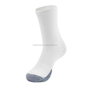 Calcetines de Mujer, Blancos, Mezcla de Algodón, Transpirables, Tejidos, de Color Sólido, para Uso Diario, Otoño, Estilo Regular - Product Image 3