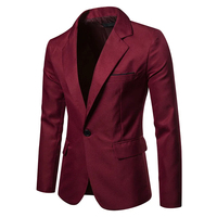 Blazer de costume pour homme bleu roi, croisé, grande taille, coupe ajustée, couleur unie, décontracté, professionnel, formel, imperméable et coupe-vent