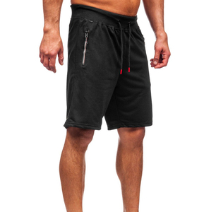 Men's Solid Breathable Quick Dry High Street Style Sweat Shorts Wholesale Customized Logo 100% Cotton - Product Image 4