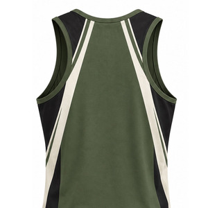 <b>mens</b> stringer <b>singlet</b> gym tank top sleeveless bodybuilding athletic sportswear activewear manufacturer performance training wear - Product Image 4