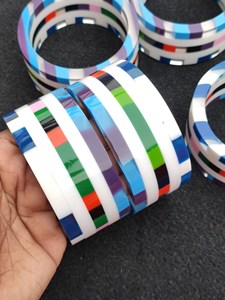 H a CRAFT กำไลข้อมือเรซิ่นหยกสีม่วงคลาสสิกสำหรับผู้หญิง-ของขวัญสำหรับสวมใส่ทุกวัน - Product Image 4
