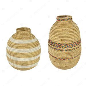 Jarrón de algodón con decoración floral vintage Vietrustic, soporte para jazmín de agua, para crear una atmósfera natural. - Product Image 1