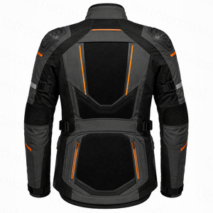 เสื้อแจ็คเก็ตมอเตอร์ไซค์ผ้าตาข่ายดีไซน์ใหม่ CE Armours ระบายอากาศได้ดี เหมาะกับทุกฤดู สำหรับผู้ชาย ขี่มอเตอร์ไซค์ผจญภัย  ผ้าคอร์ดูร่า - Product Image 3