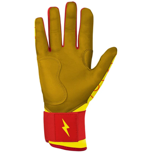 Guantes de Bateo de Béisbol Profesionales Bruce Bolt de Calidad Superior, Cuero Dividido Premium, Antideslizantes, Diseño de Logotipo Personalizado, para Infield - Product Image 6