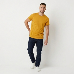 T-shirt en coton pour homme, 240 g/m², coupe oversize, épaules tombantes, manches courtes, uni, style hip-hop, col rond - Product Image 2