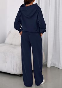 Women's Oversized <b>Hoodie</b> Tracksuit Set Premium Fleece <b>Hoodie</b> Jogger Set For Women Women's Athleisure <b>Hoodie</b> And Sweatpants Set - Product Image 4