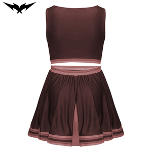 Bigetron Sports – Nouveaux ensembles d'uniformes de cheerleading professionnels de haute qualité pour la compétition scolaire, en Spandex/Polyester noir - Product Image 6