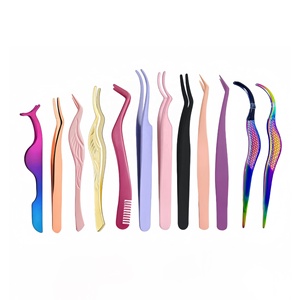 ที่คีบขนตาสแตนเลส พร้อมลายเพ้นท์และตกแต่ง คีบขนตาคุณภาพสูง - Product Image 5