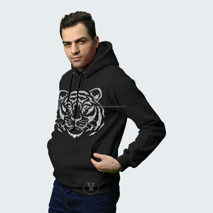 100% Cotton Blank Thick <b>Fleece</b> Heavy Weight <b>Oversized</b> Custom Print Logo <b>Hoodies</b> for <b>Men</b> and Women - Product Image 5