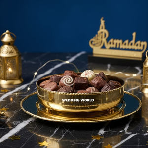 Bol à chocolat en acier inoxydable finition or, best-seller, dernière arrivée, design de luxe, nouveau bol à chocolat - Product Image 2