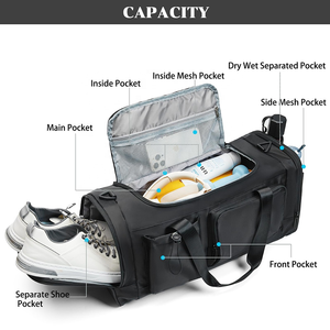 Bolsa Deportiva Oxford de Moda para Exteriores, Bolsa de Viaje Personalizada para Yoga y Fitness, Bolsas de Gimnasio con Gran Capacidad y Múltiples Bolsillos - Product Image 4
