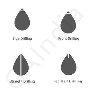 Buena calidad, 11x17mm, forma de cometa Briolette, Ópalo negro Natural, par combinado de cobre, piedras preciosas sueltas para hacer joyas DIY, hallazgos - Product Image 6
