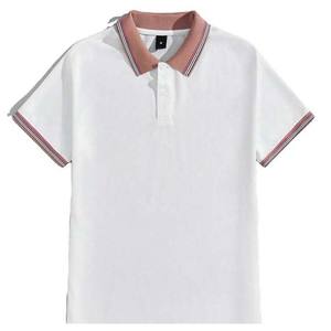 Chemises polo pour hommes, nouvelle collection été, qualité supérieure, design personnalisé, t-shirt polo pour hommes, couleur blanche avec col, différents designs - Product Image 6