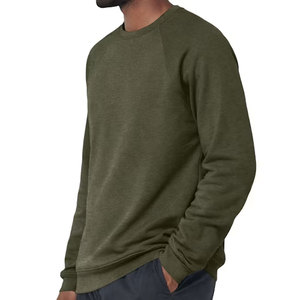 Sudadera de cuello redondo raglán para hombre, corte atlético, en blanco, para diseño personalizado, plantilla de impresión, producción de ropa - Product Image 2