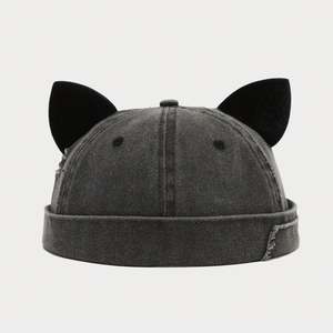 Casquette de baseball vintage 2025 avec oreilles de renard pour femme, style hip-hop, en tissu délavé et surpiqué, modèle Docker mignon - Product Image 4