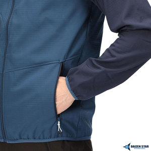 Veste softshell d'extérieur personnalisable avec logo, col montant, poche avant, légère, coupe-vent, respirante, écologique, unisexe, hiver - Product Image 5