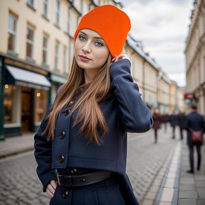 Gorro de Punto de Invierno al por Mayor, Gorro con Logo Personalizado, Gorro Cálido con Puño, Gorro Unisex de Punto Acanalado, Gorro de Invierno con Bordado Personalizado - Product Image 5